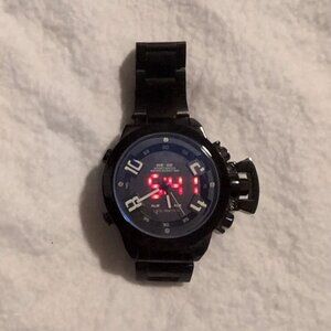 WEIDE Dual Time/Alarm Men’s Watch WH-1008 – Analog Digital, Japan Movement